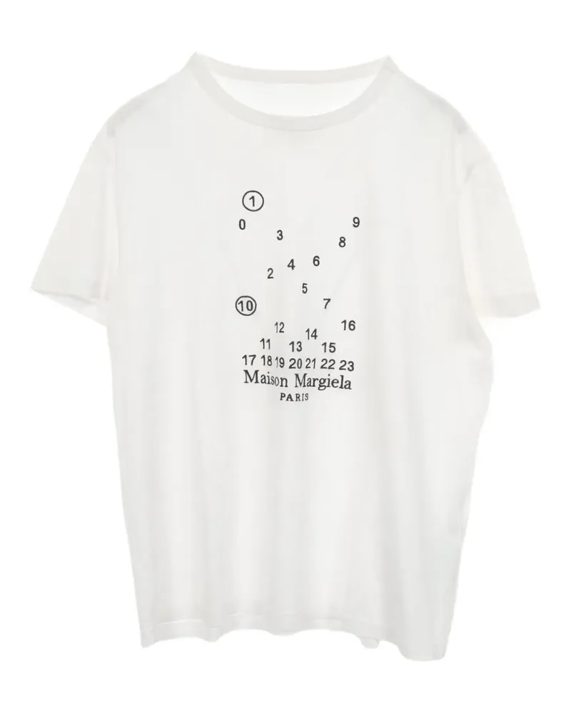Maison Margiela 2010s logo-print T-shirt - Weiß Weiß