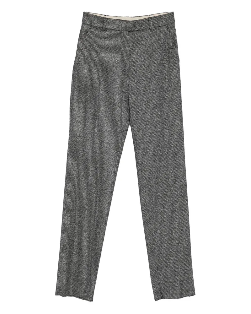 Max Mara Strukturierte Hose - Grau Grau