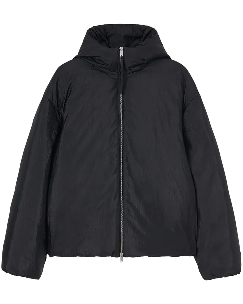 Jil Sander Jacke mit Kapuze - Schwarz Schwarz