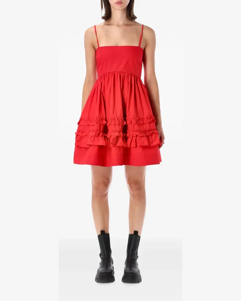 Ganni dress in red cotton - Rot Rot