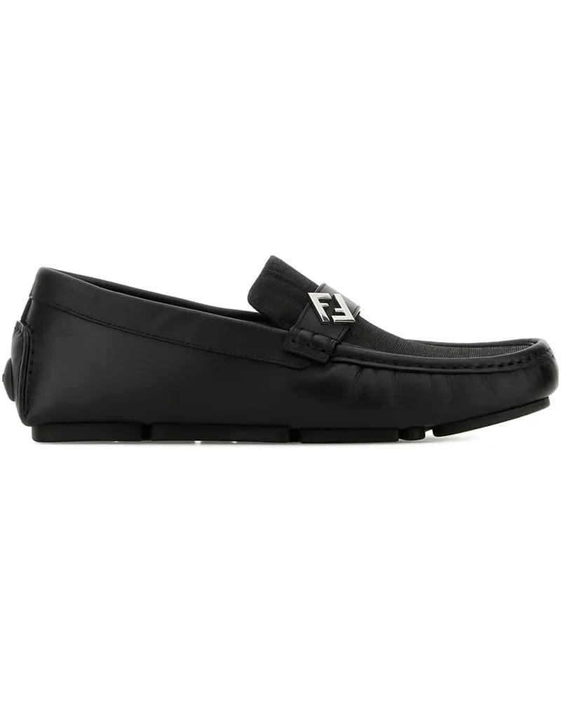 Fendi Loafer mit FF-Logo - Schwarz Schwarz