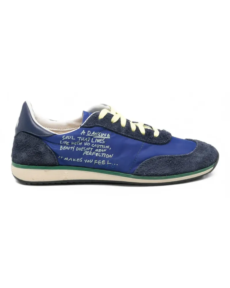 Patrizia Pepe Skin Sneakers aus Wildleder mit Einsätzen - Blau Blau