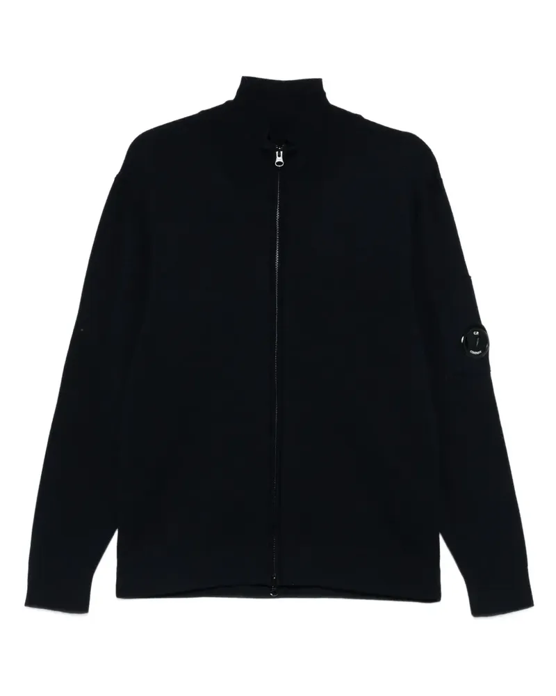 C.P. Company Pullover mit Logo-Patch - Schwarz Schwarz