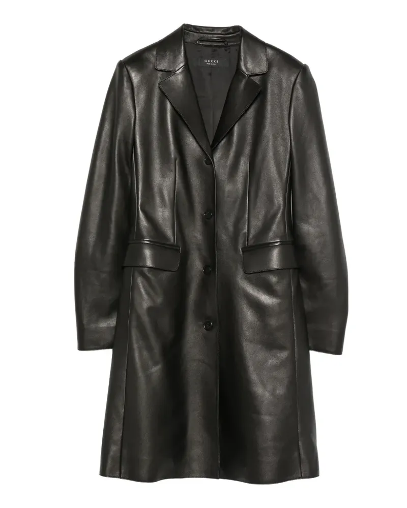 Gucci EInreihiger Mantel - Schwarz Schwarz