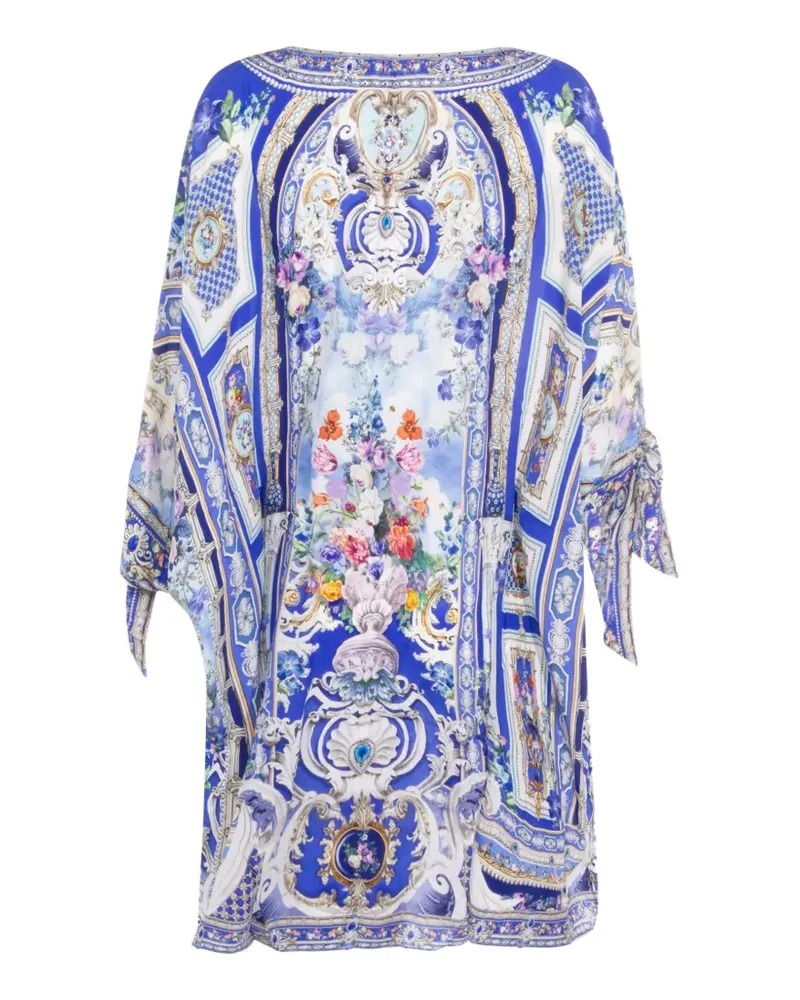Camilla Kaftan mit V-Ausschnitt - Blau Blau
