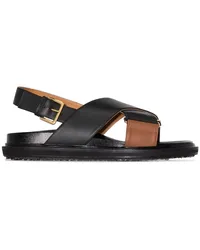 Marni Fußbet Sandalen Schwarz