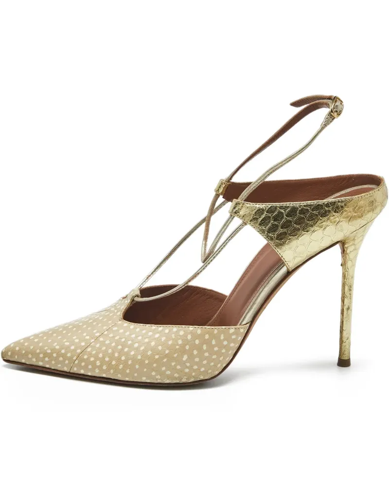 Malone Souliers printed mules - Nude Nude