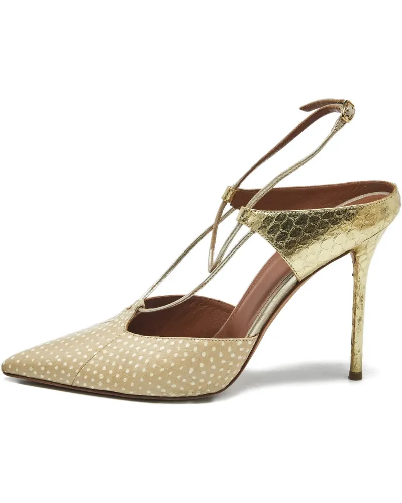 Malone Souliers printed mules - Nude Nude