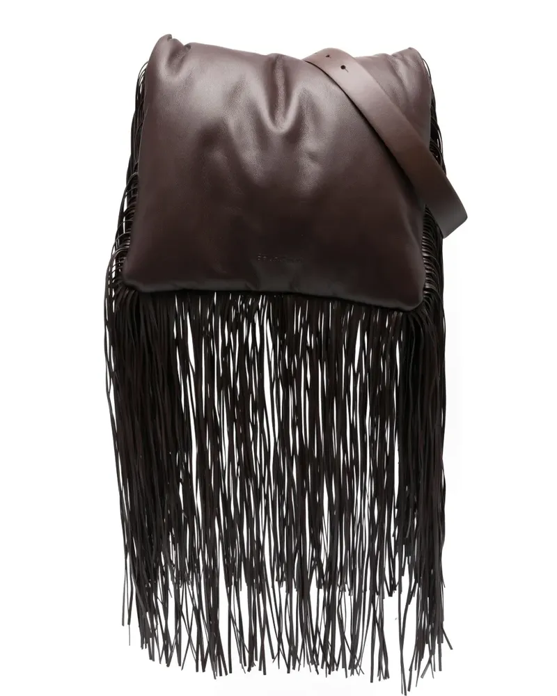 SPORTMAX Clutch mit Fransen - Braun Braun