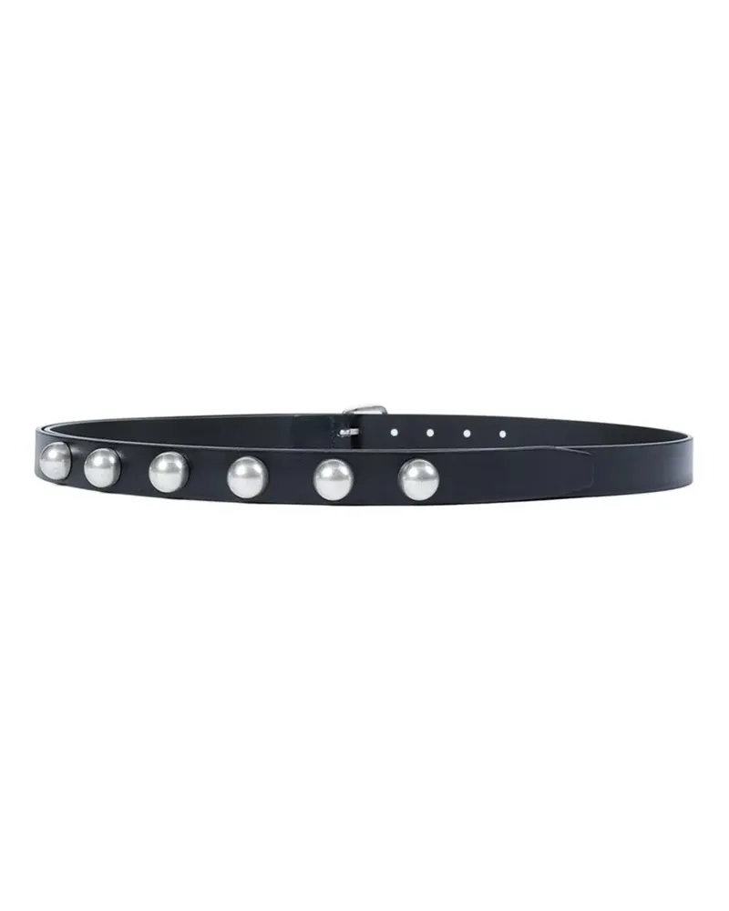 Ann Demeulemeester Giufi studded skin belt - Schwarz Schwarz