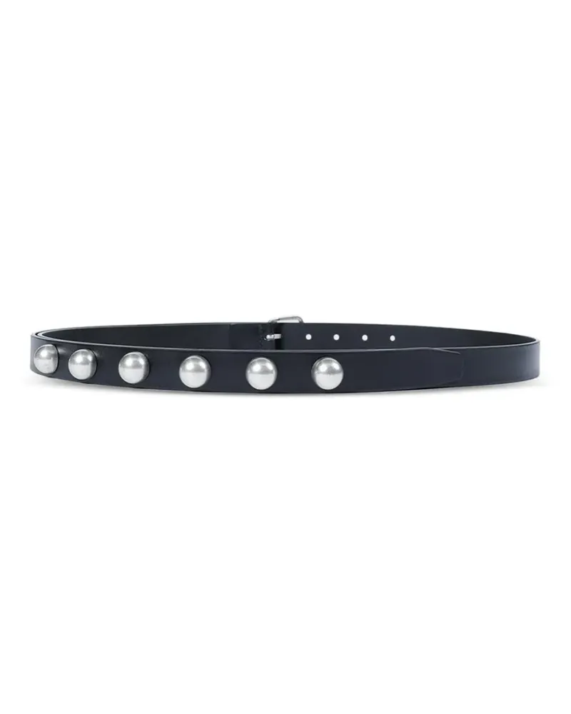 Ann Demeulemeester Giufi studded skin belt - Schwarz Schwarz