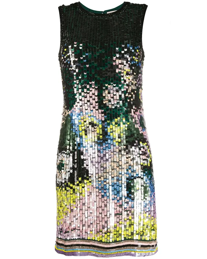 Emilio Pucci Minikleid mit Pailletten - Grün Grün