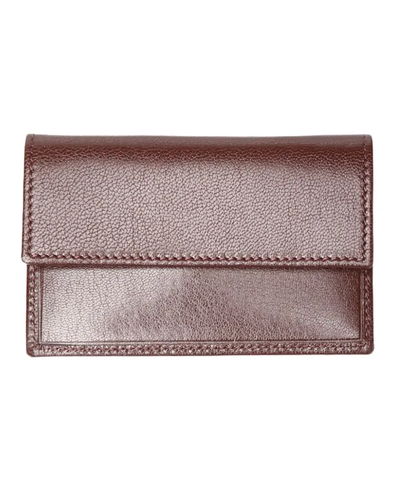 The Row leather card holder Braun