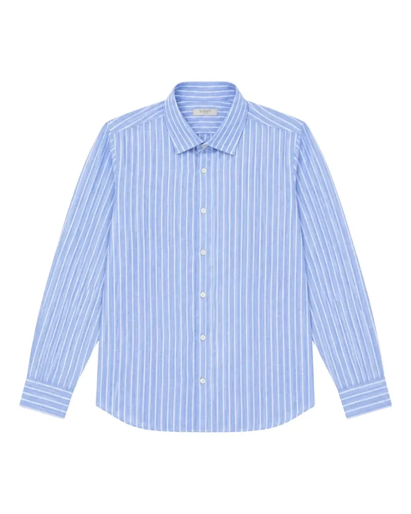 Seventy striped linen shirt - Blau Blau