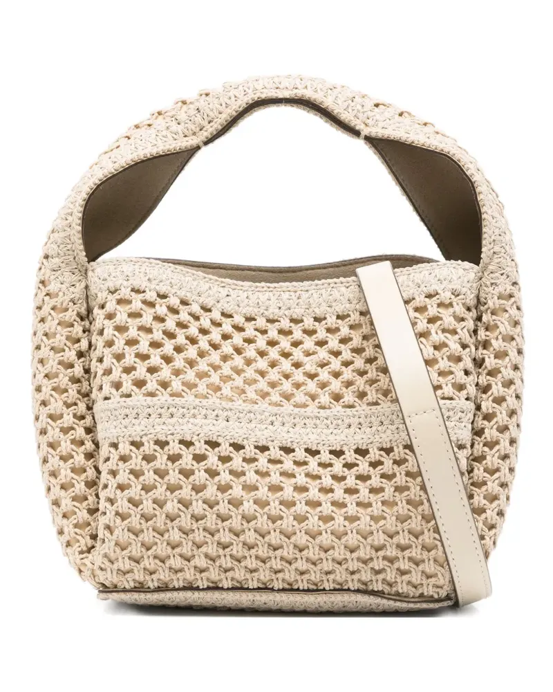 Totême Gehäkelte Mini-Tasche - Nude Nude