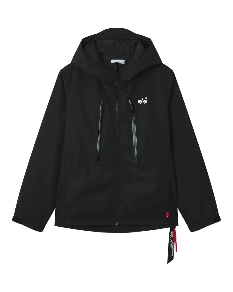 Izzue hooded zip jacket - Schwarz Schwarz