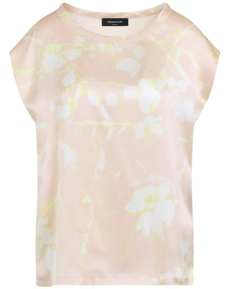 Fabiana Filippi Seidenbluse mit Print - Rosa Rosa