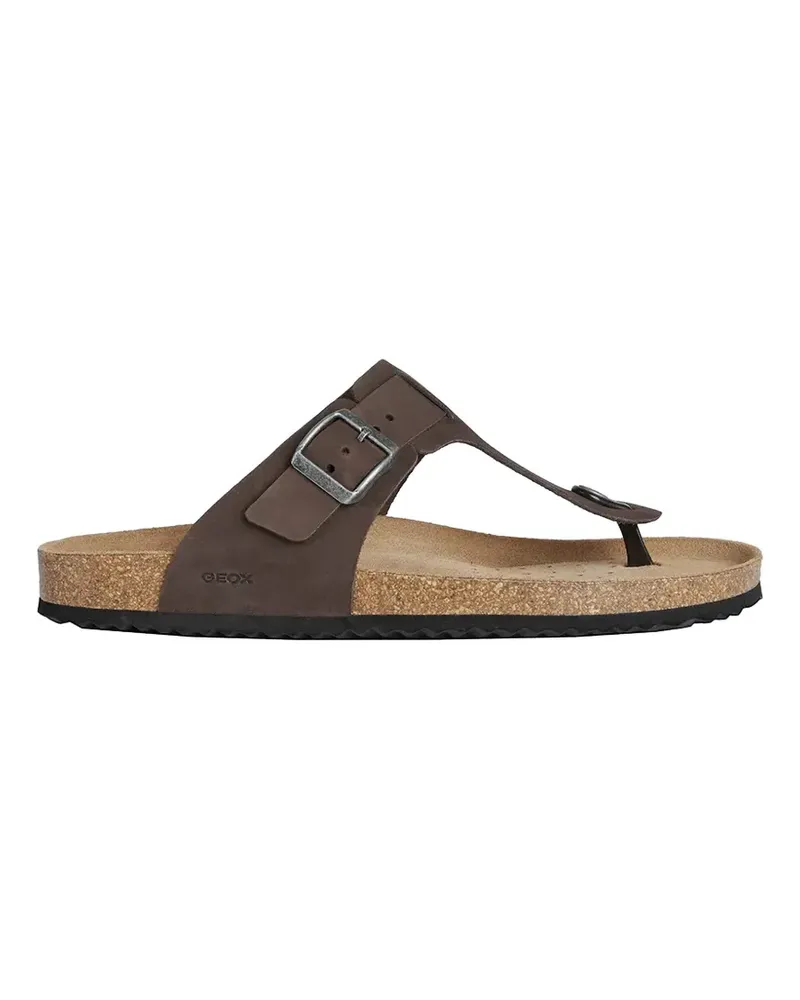 Geox buckle-fastening thong sandals - Braun Braun