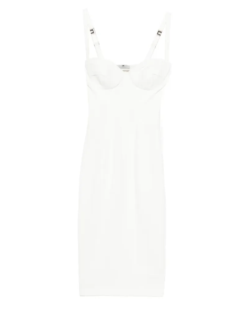 Elisabetta Franchi straps midi dress - Weiß Weiß