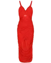 Dolce & Gabbana Drapiertes Kleid Rot