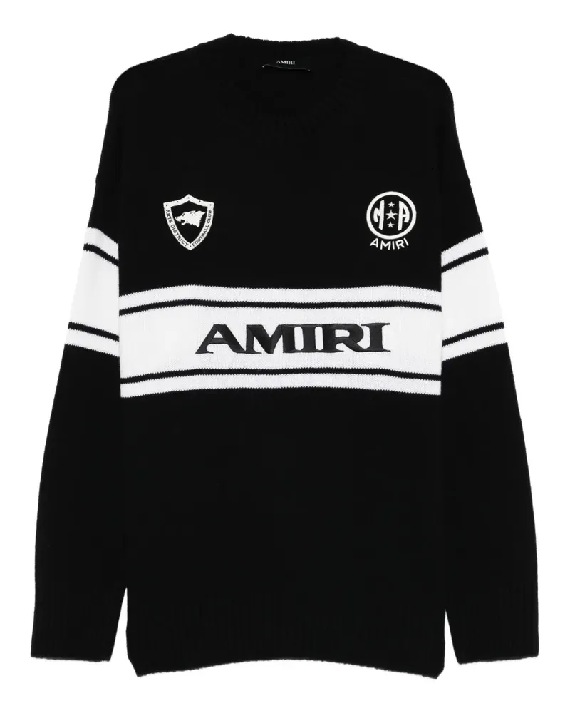 Amiri logo stripe sweater - Schwarz Schwarz