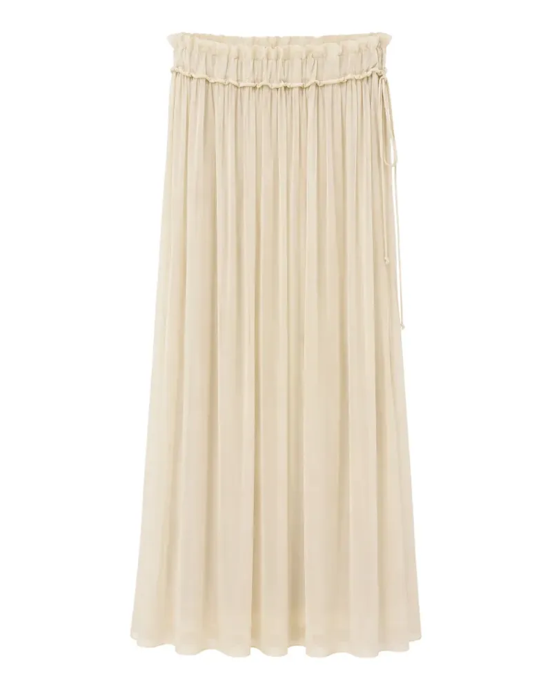 Jucca drawstring ruffled skirt - Nude Nude
