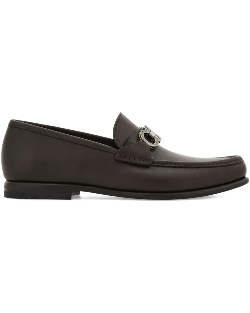 Ferragamo Loafer mit Gancini-Spange - Braun Braun