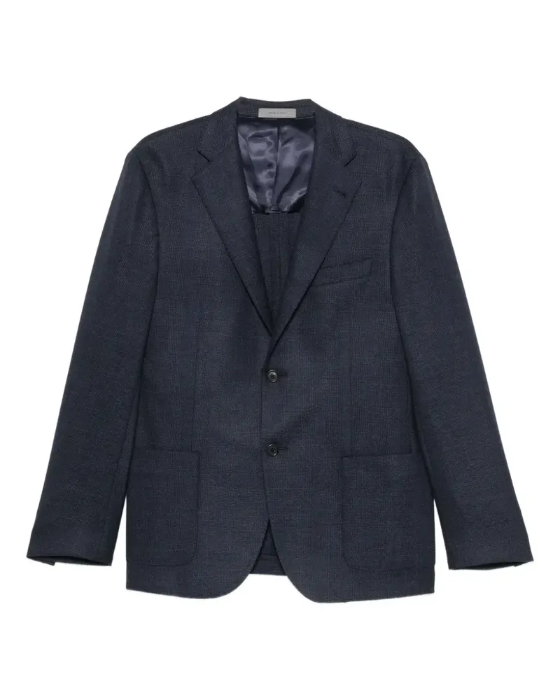 Corneliani single-breasted notch-lapels blazer - Blau Blau