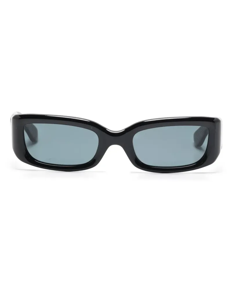 Second/Layer Sonnenbrille mit eckigem Gestell - Schwarz Schwarz