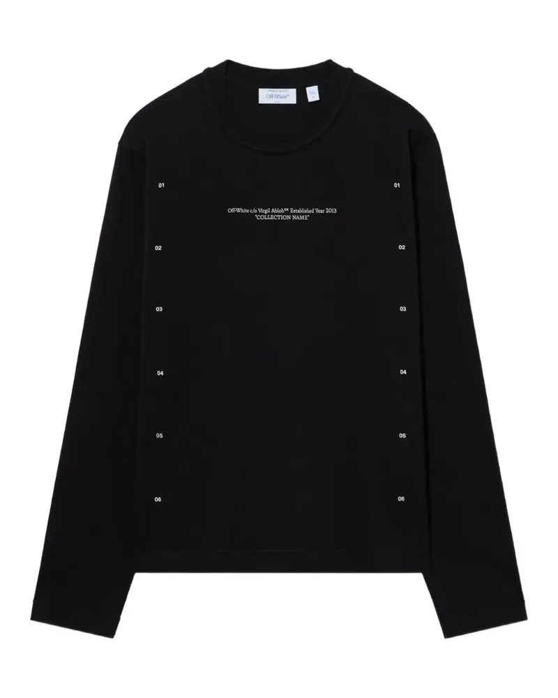 OFF-WHITE Chakra Arrow Langarmshirt - Schwarz Schwarz