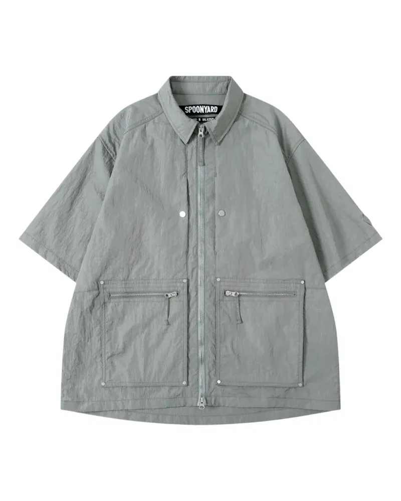 Spoonyard zip-up pocket shirt - Grau Grau