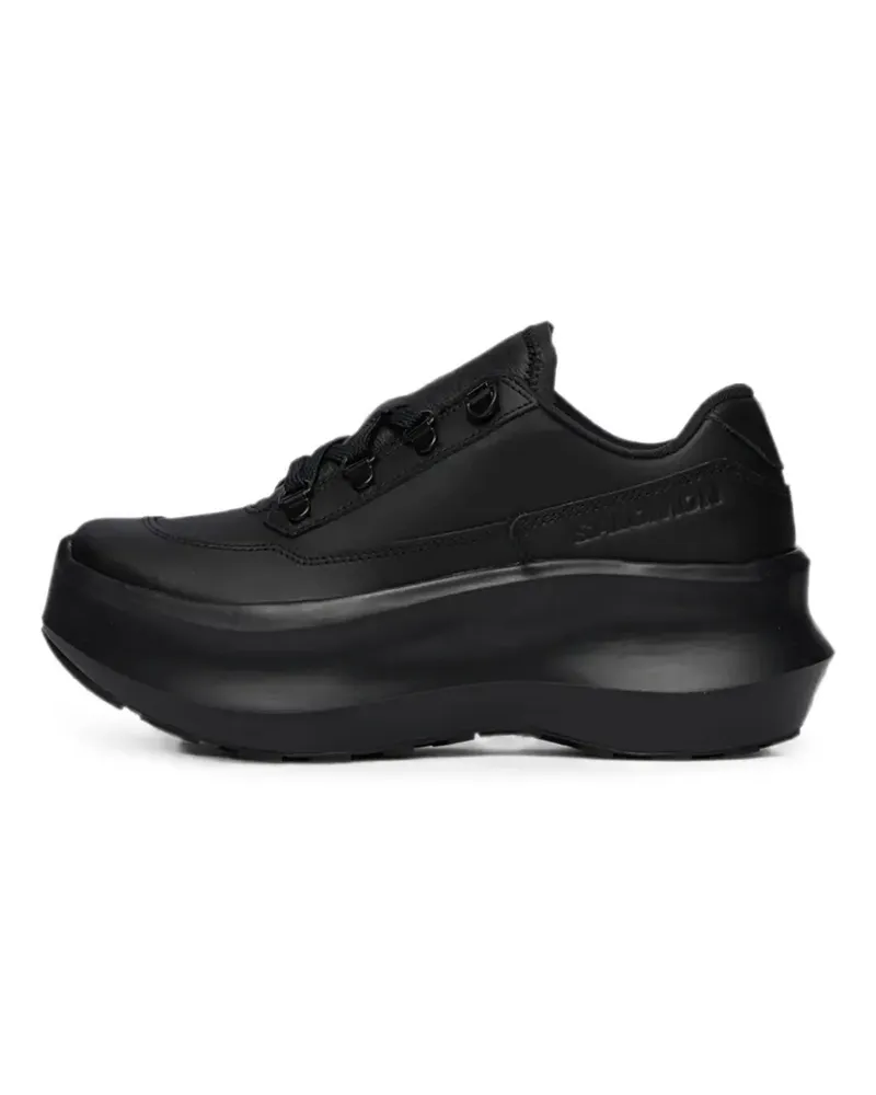 Salomon x Comme des Garçons Homme Plus SR811 leather platform sneakers - Schwarz Schwarz