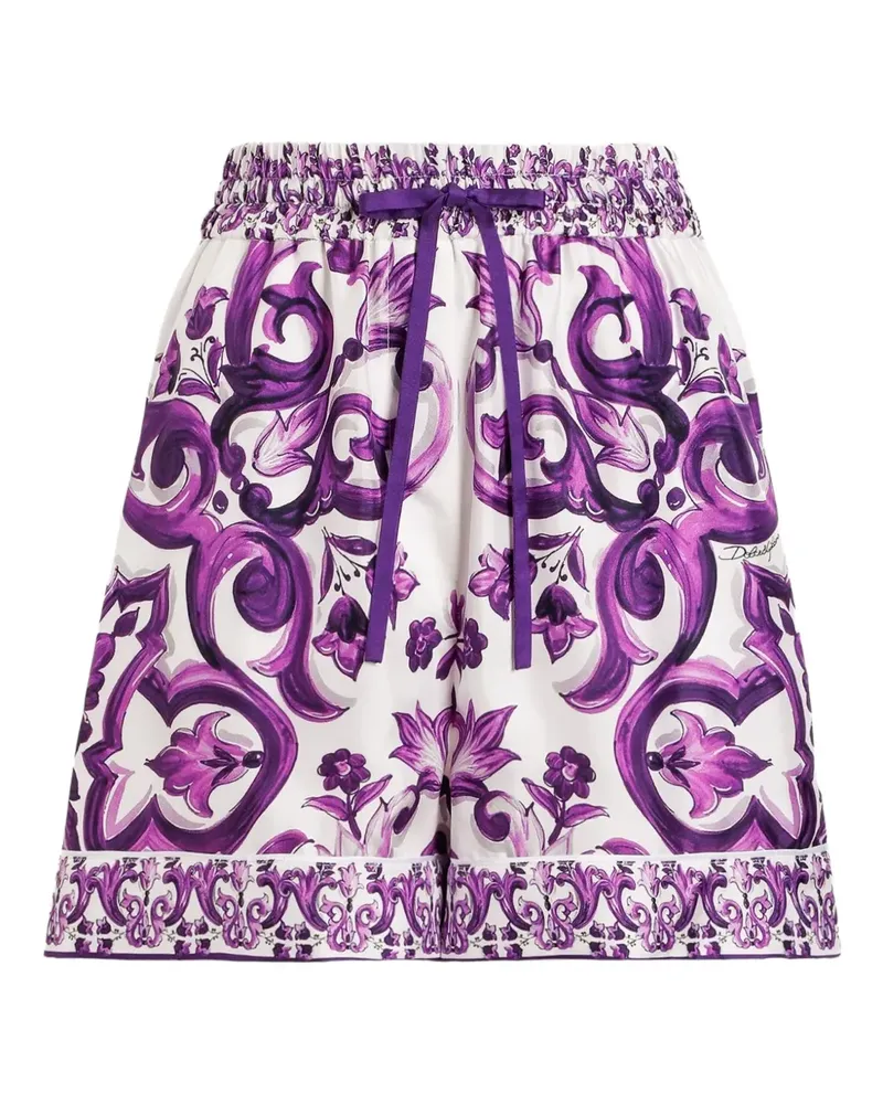 Dolce & Gabbana Shorts aus Seide - Weiß Weiß