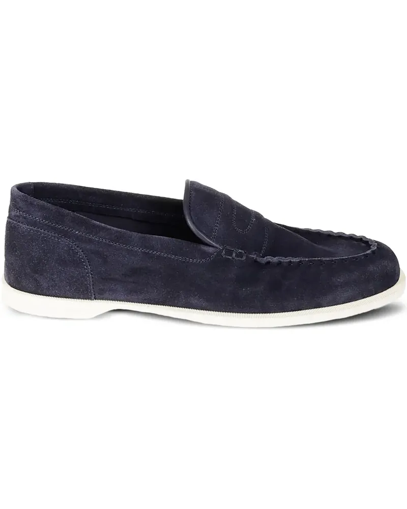 John Lobb Loafer aus Wildleder - Blau Blau
