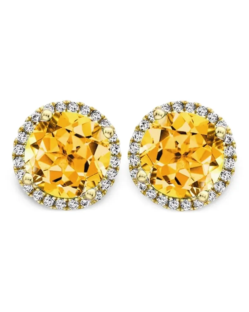 Kiki McDonough 18kt Gelbgoldcreolen mit Diamanten - GOLD/ORANGE Gold