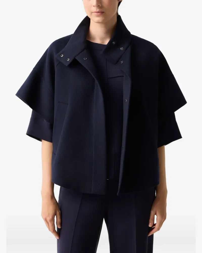 Bogner Venice Cape aus Doubleface-Wolle - Blau Blau