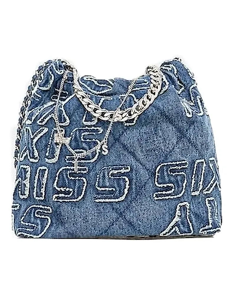 Miss Sixty Schultertasche mit Logo - Blau Blau
