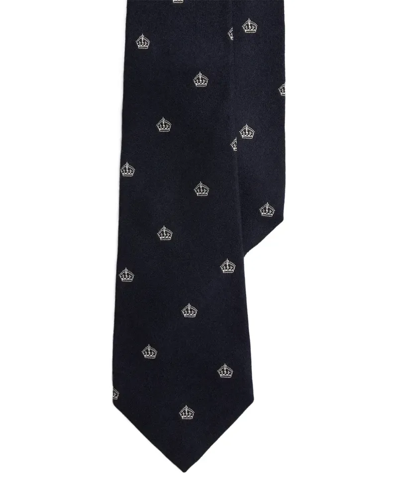 Ralph Lauren Krawatte mit Kronen-Print - Blau Blau