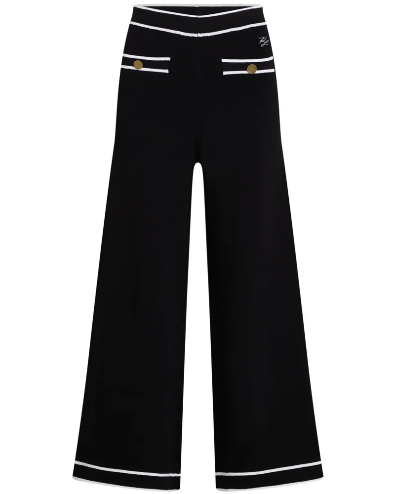Karl Lagerfeld Gestrickte Essential Culottes - Schwarz Schwarz