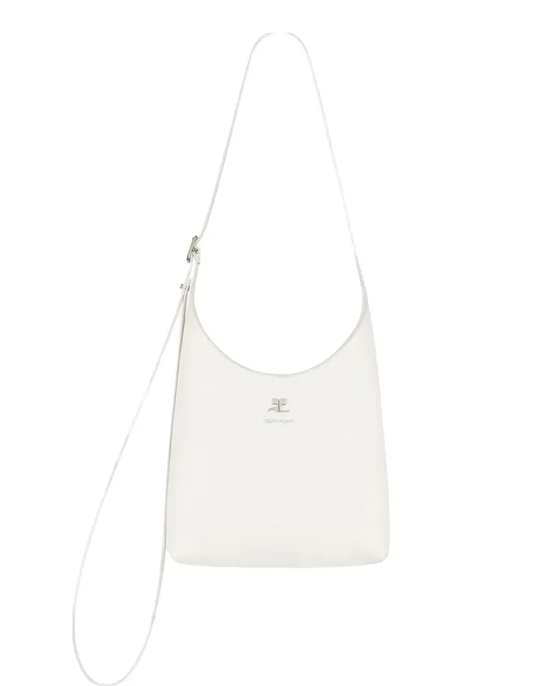 Courrèges Tote Bag aus Leder - Weiß Weiß