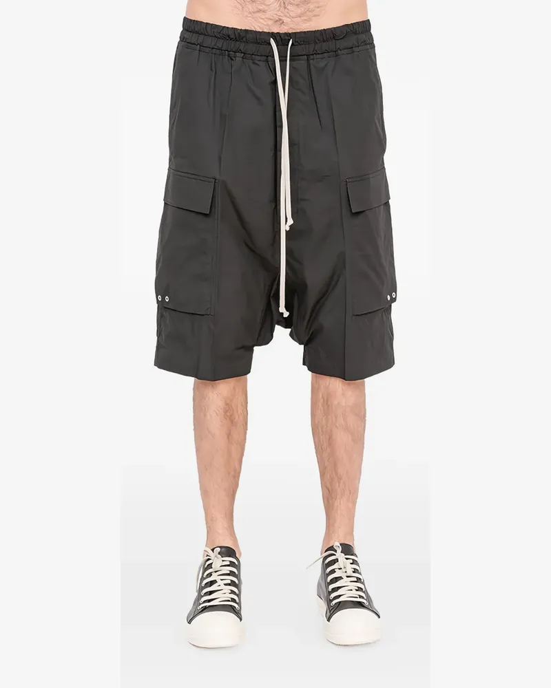 Rick Owens drawstring-fastening cargo shorts - Schwarz Schwarz