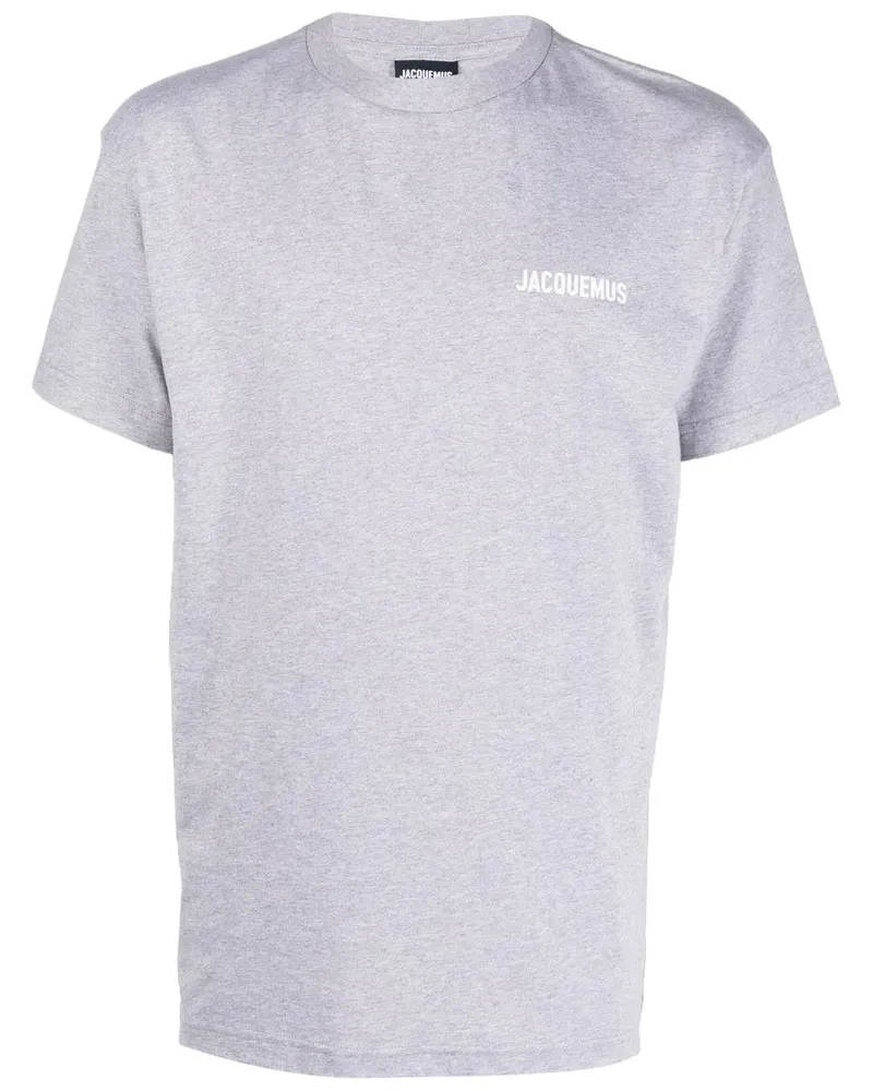 Jacquemus T-Shirt mit Logo-Print - Grau Grau