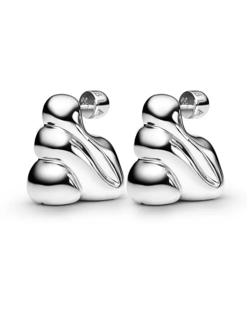 Maria Black Bogota wavy earrings - Silber Silber