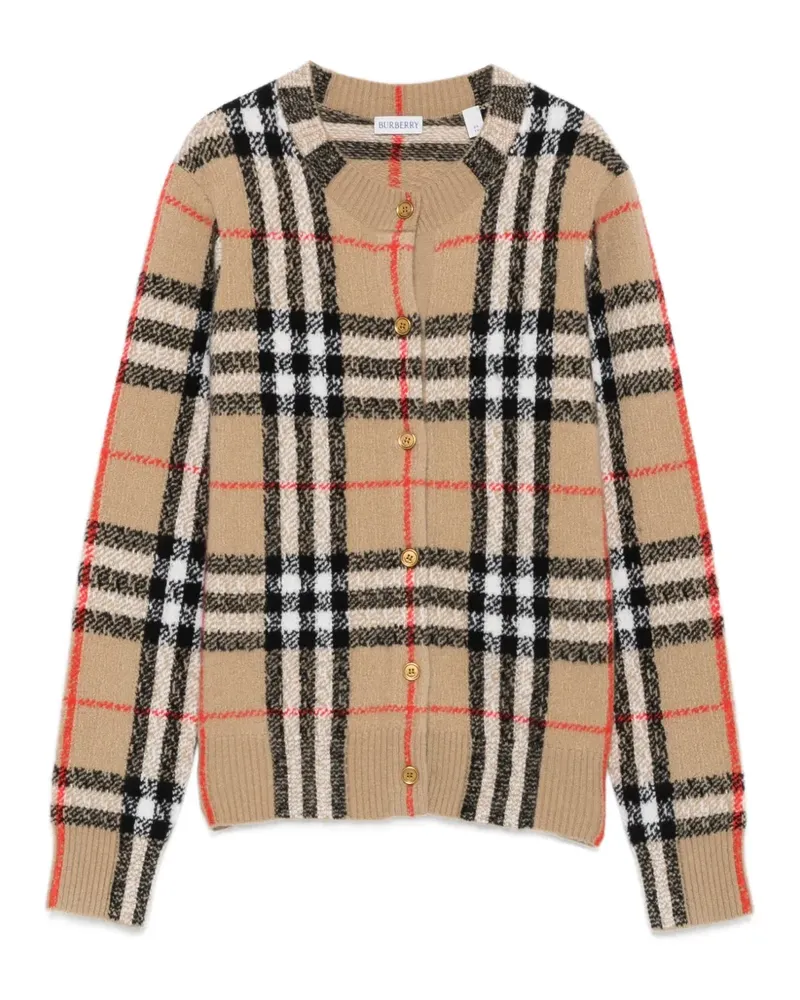 Burberry Karierter Cardigan - Nude Nude