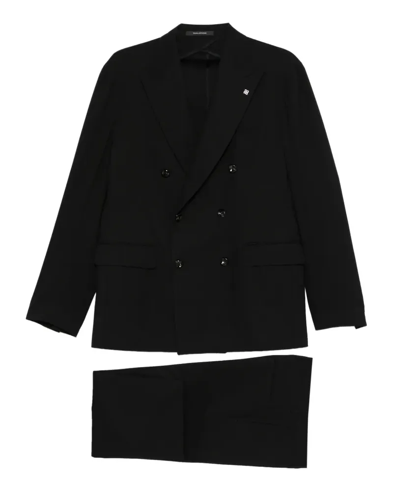 Tagliatore Doppelreihiger Anzug - Schwarz Schwarz