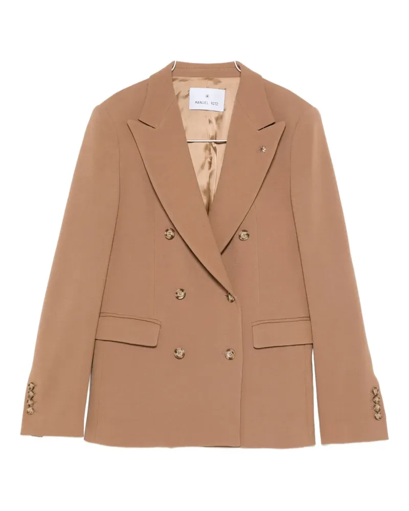 Manuel Ritz double-breasted blazer - Braun Braun