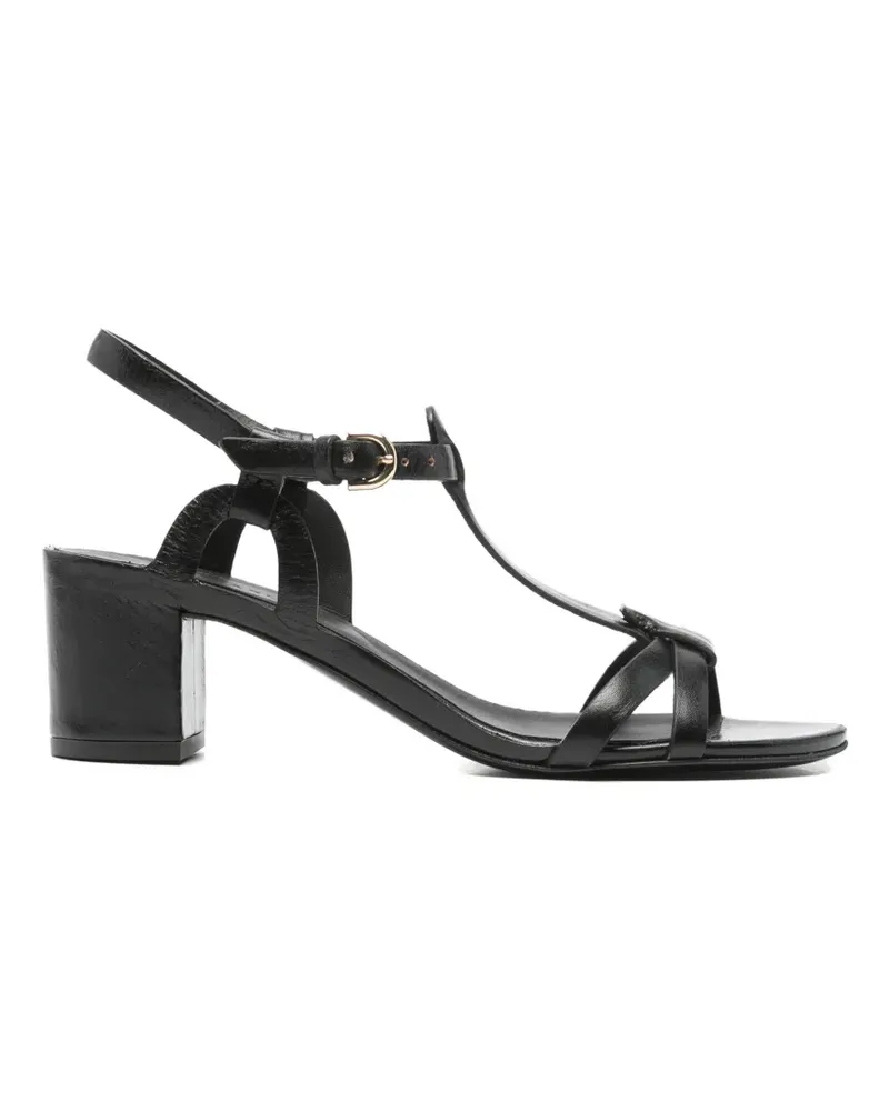 Roberto del Carlo Sandalen mit T-Riemen - Schwarz Schwarz