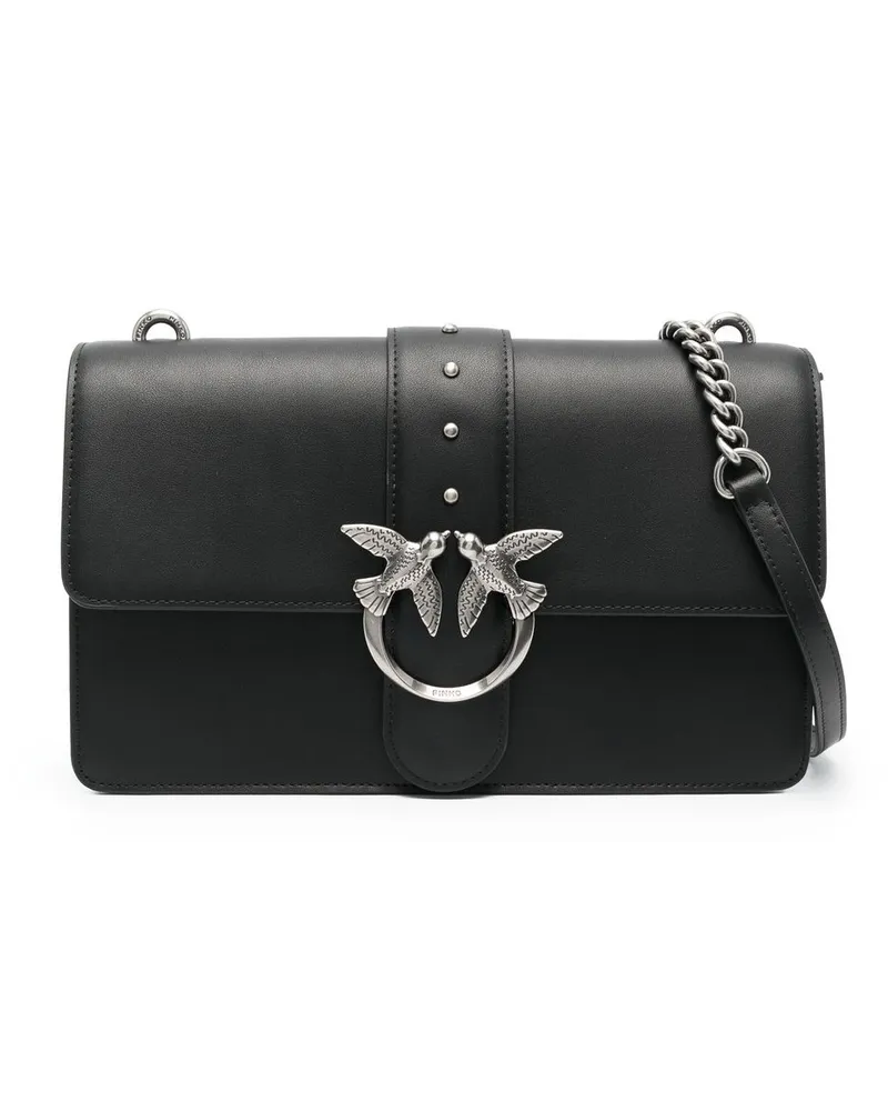 Pinko Classic Love Icon Umhängetasche - Schwarz Schwarz
