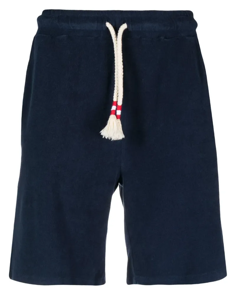 MC2 Saint Barth Joggingshorts mit Logo-Stickerei - Blau Blau