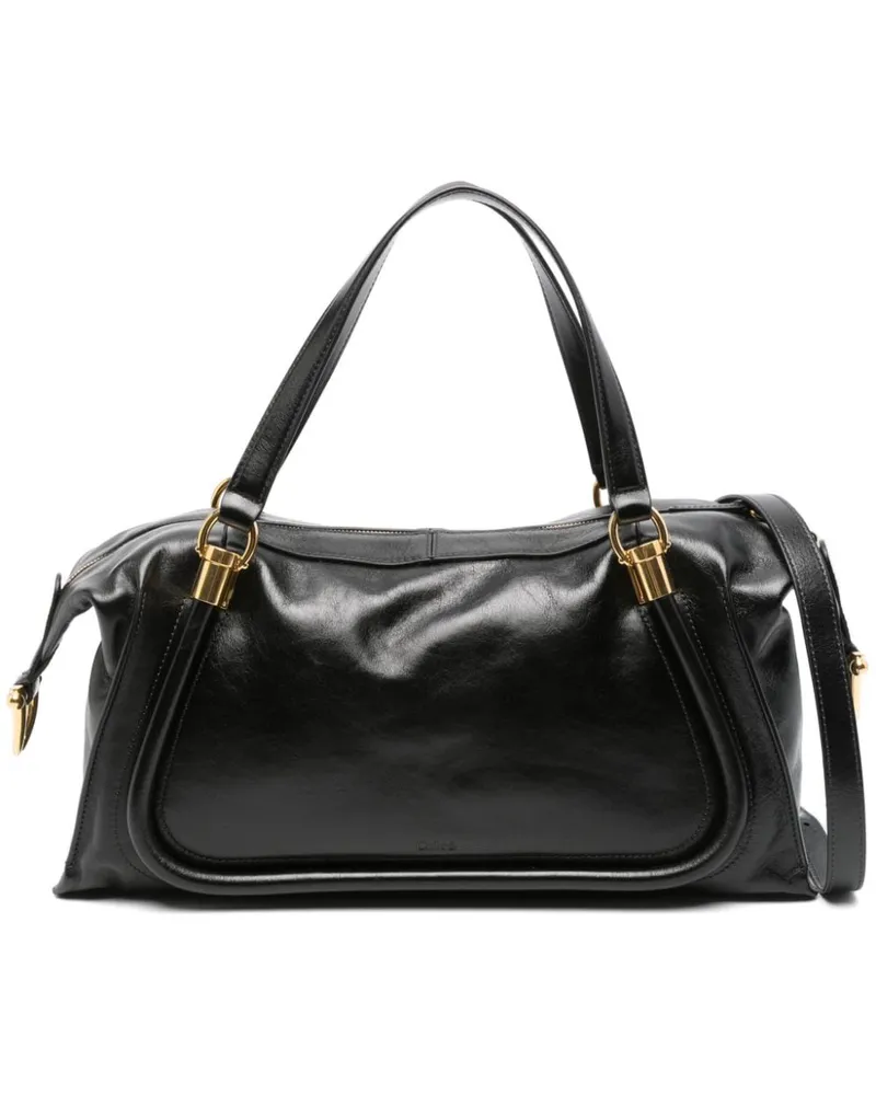 Chloé Paraty Tote Bag 24cm - Schwarz Schwarz